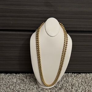 Elegant Gold Beaded Necklace